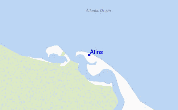 Atins location map