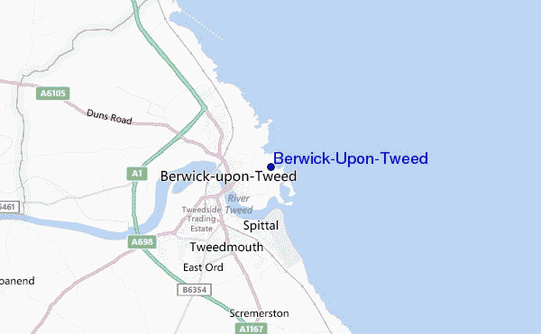 Berwick-Upon-Tweed location map