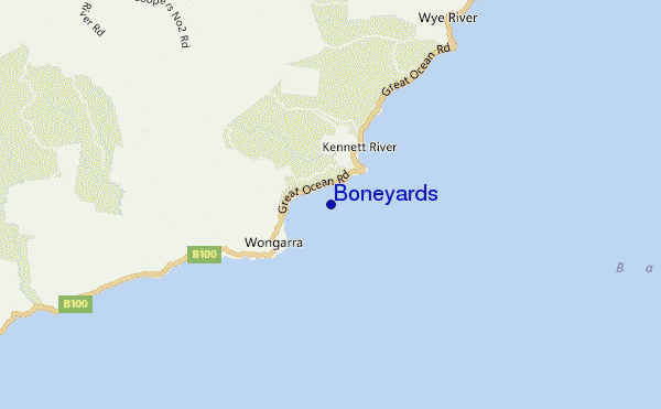 Boneyards location map