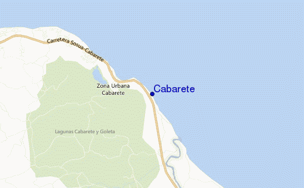 Cabarete location map