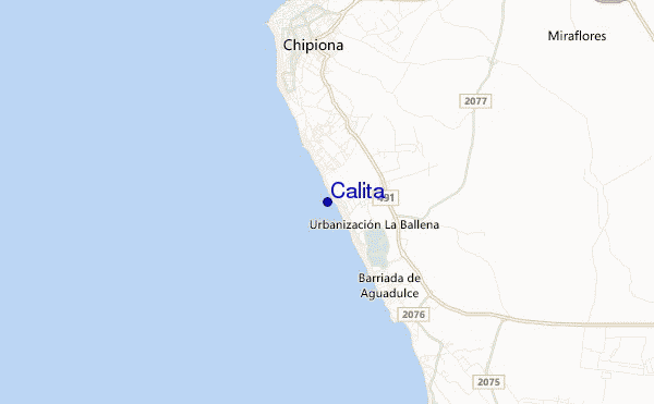 Calita location map