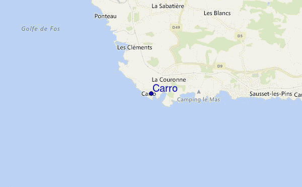 Carro location map