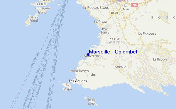 Marseille - Colombet location map