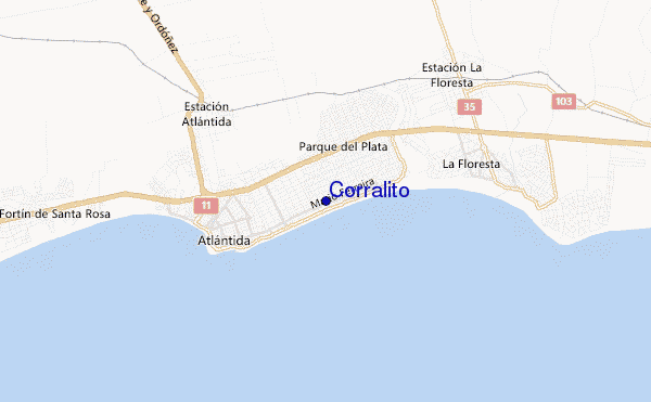 Corralito location map