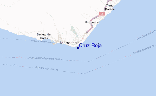 Cruz Roja location map