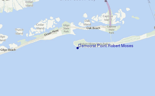 Democrat Point Robert Moses location map