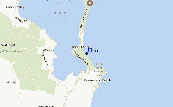 Elim location map