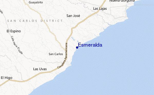 Esmeralda location map
