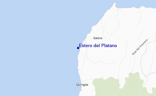 Estero del Plátano location map
