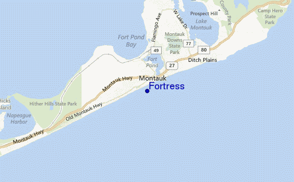 Fortress location map