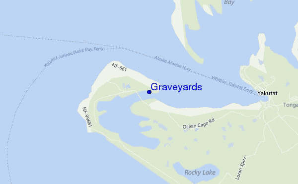 Graveyards location map