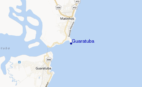 Guaratuba location map