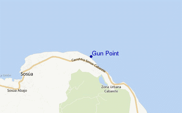 Gun Point location map