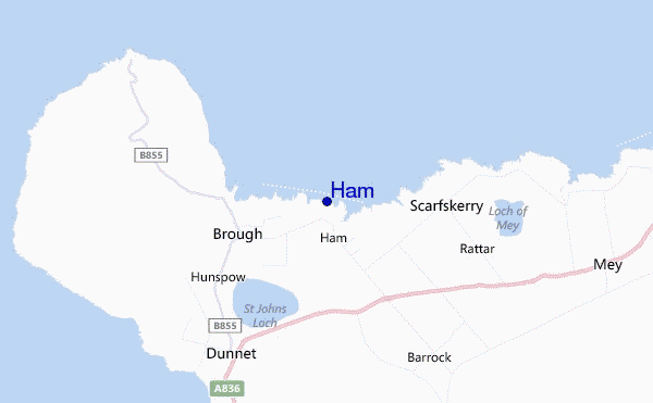 Ham location map