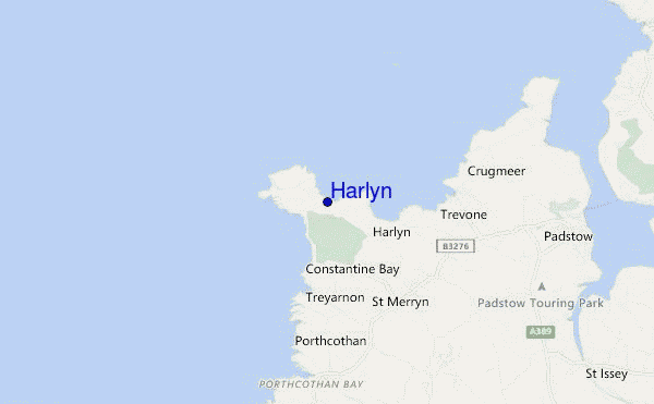 Harlyn location map
