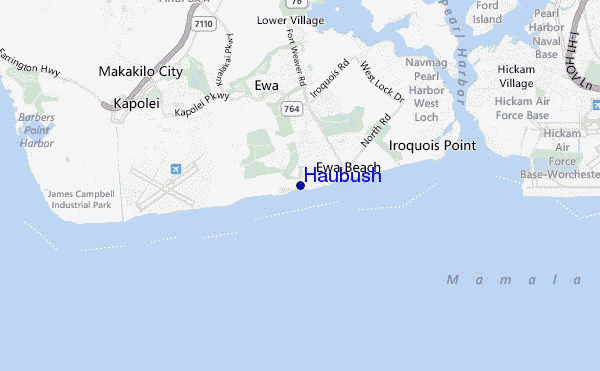 Haubush location map