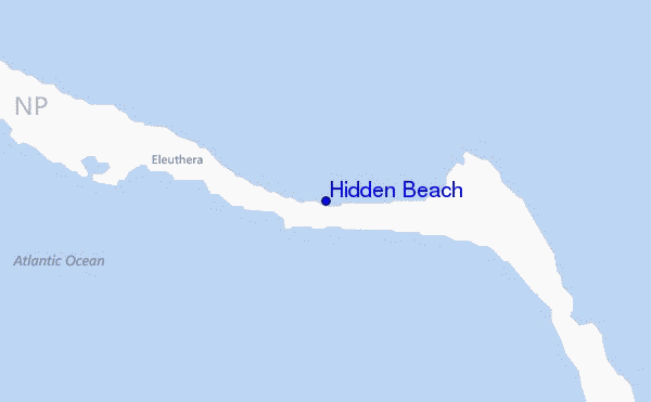 Hidden Beach location map