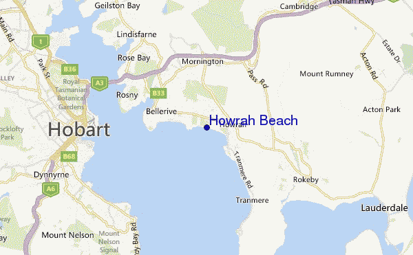 Howrah Beach location map