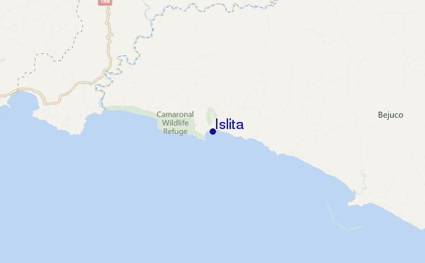 Islita location map