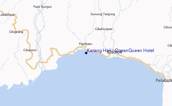 Karang Haji - Ocean Queen Hotel location map