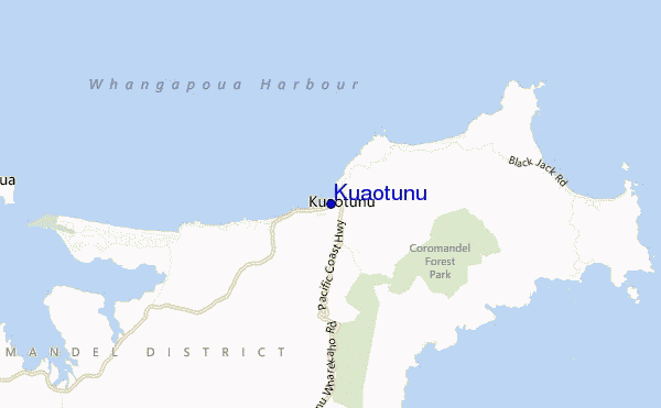 Kuaotunu location map