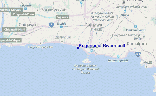 Kugenuma Rivermouth location map