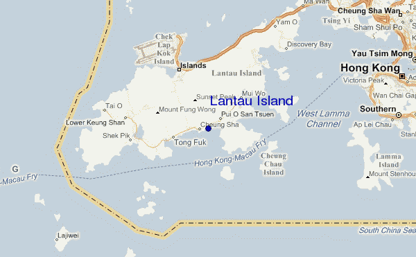 Lantau Island location map