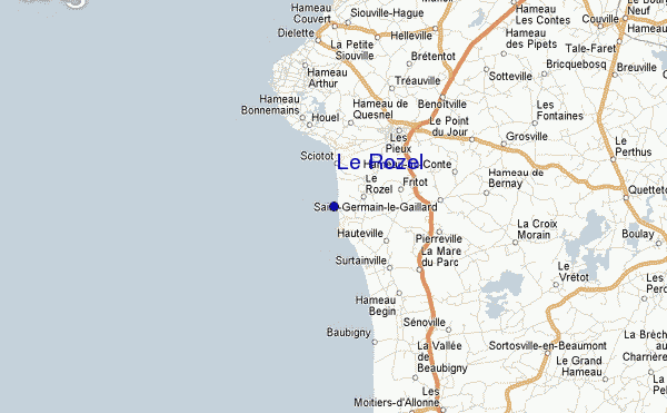Le Rozel location map