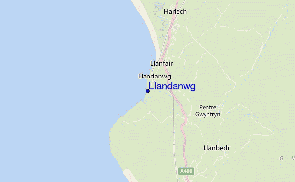Llandanwg location map