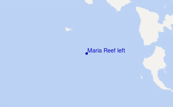 Maria Reef left location map