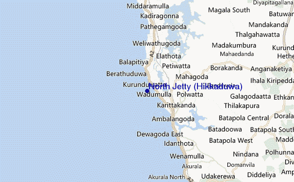 North Jetty (Hikkaduwa) location map