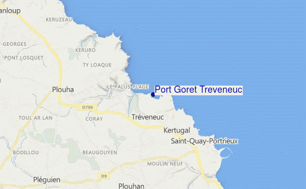 Port Goret Treveneuc location map