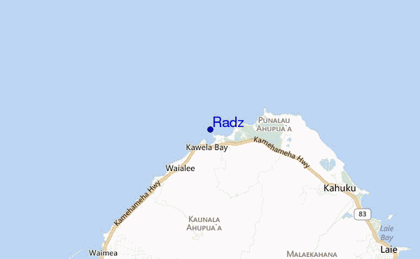Radz location map