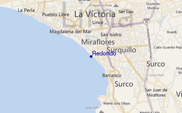 Redondo location map