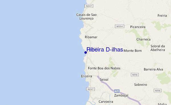Ribeira D'ilhas location map