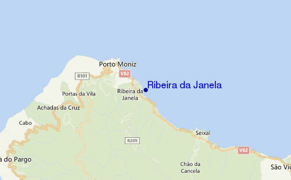 Ribeira da Janela location map