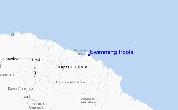 Swimming Pools location map