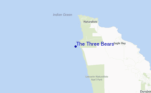 The Three Bears location map