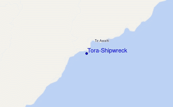 Tora-Shipwreck location map