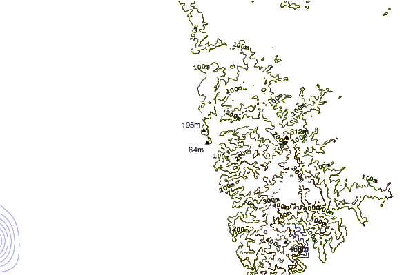 Litoral ao redor O'Neills Bay