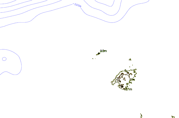 Litoral ao redor Cabo de la Vela