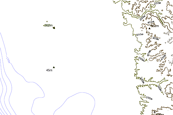 Litoral ao redor Cabo San Quintin