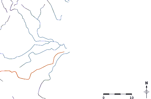 Estradas e rios ao redor Cobra Reef - Cemento