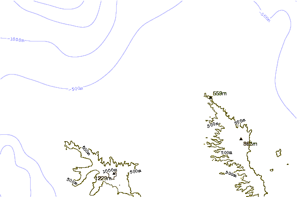 Litoral ao redor Chuns and Jocks Reefs
