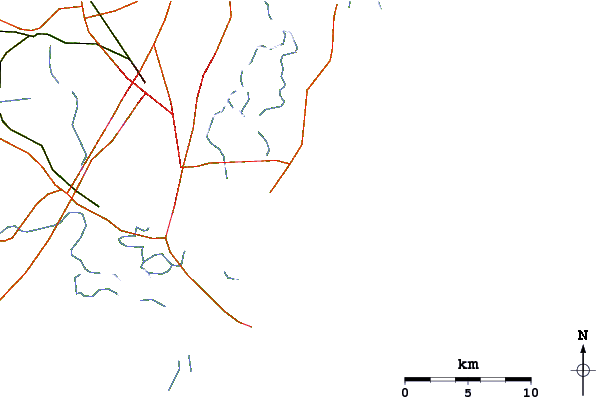 Estradas e rios ao redor Coastguard/St Simons