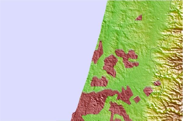 Locais de surf localizados perto de Dabush