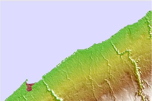 Locais de surf localizados perto de Dahomey