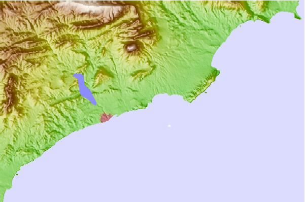 Locais de surf localizados perto de Derecha de la Cala