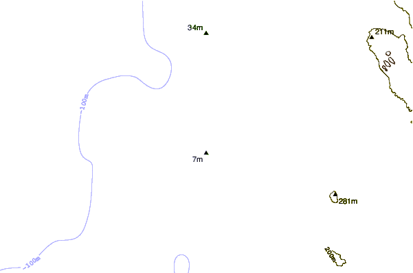 Litoral ao redor Garbage Dump