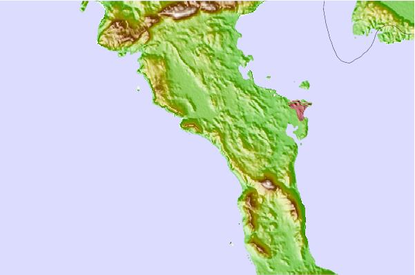 Locais de surf localizados perto de Glyfada (Corfu)